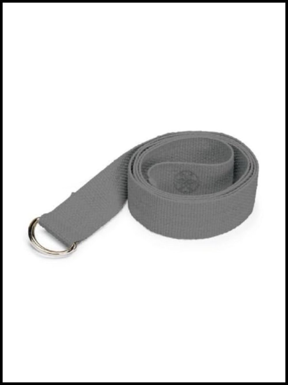 Gaiam Yoga Strap Premium Stretch Band Adjustable Metal D-Ring Buckle 6ft